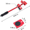 Furniture Lifter Easy to Move Slider 5 Piece Mobile Tool Set, Heavy Furniture Appliance Moving and Lifting System - Maximum Load Weight 330Lbs
