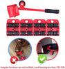 Furniture Lifter Easy to Move Slider 5 Piece Mobile Tool Set, Heavy Furniture Appliance Moving and Lifting System - Maximum Load Weight 330Lbs