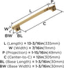 Amerock | Oversized Cabinet Hardware/Appliance Handle Pull | Champagne Bronze | 12 in (305 mm) Center-to-Center Drawer Pull | Mulholland | Kitchen and Bathroom Cabinet Hardware | Furniture Hardware