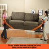 Forearm Forklift 2-Person Lifting and Moving Straps; Lift and Carry Furniture, Appliances, Mattresses or Items up to 800 lbs Like a Pro, Includes Movers Rubber Band, Black
