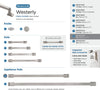 Amerock | Appliance Pull | Satin Nickel | 12 inch (305 mm) Center to Center | Westerly | 1 Pack | Drawer Pull | Drawer Handle | Cabinet Hardware