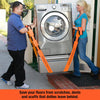Forearm Forklift 2-Person Lifting and Moving Straps; Lift and Carry Furniture, Appliances, Mattresses or Items up to 800 lbs Like a Pro, Includes Movers Rubber Band, Black